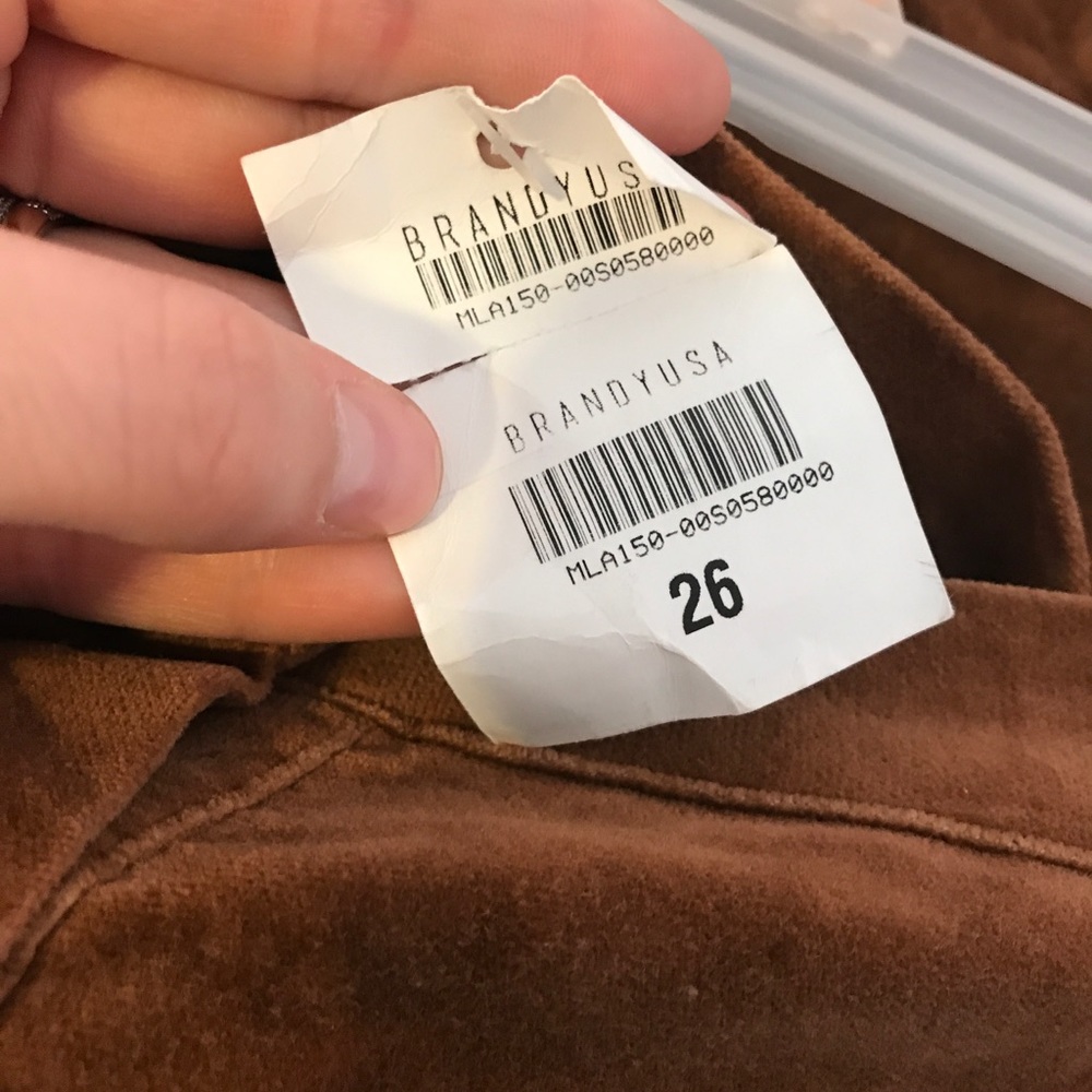 Brandy Melville NWT Button Front Faux Suede Skirt - Picture 6 of 6